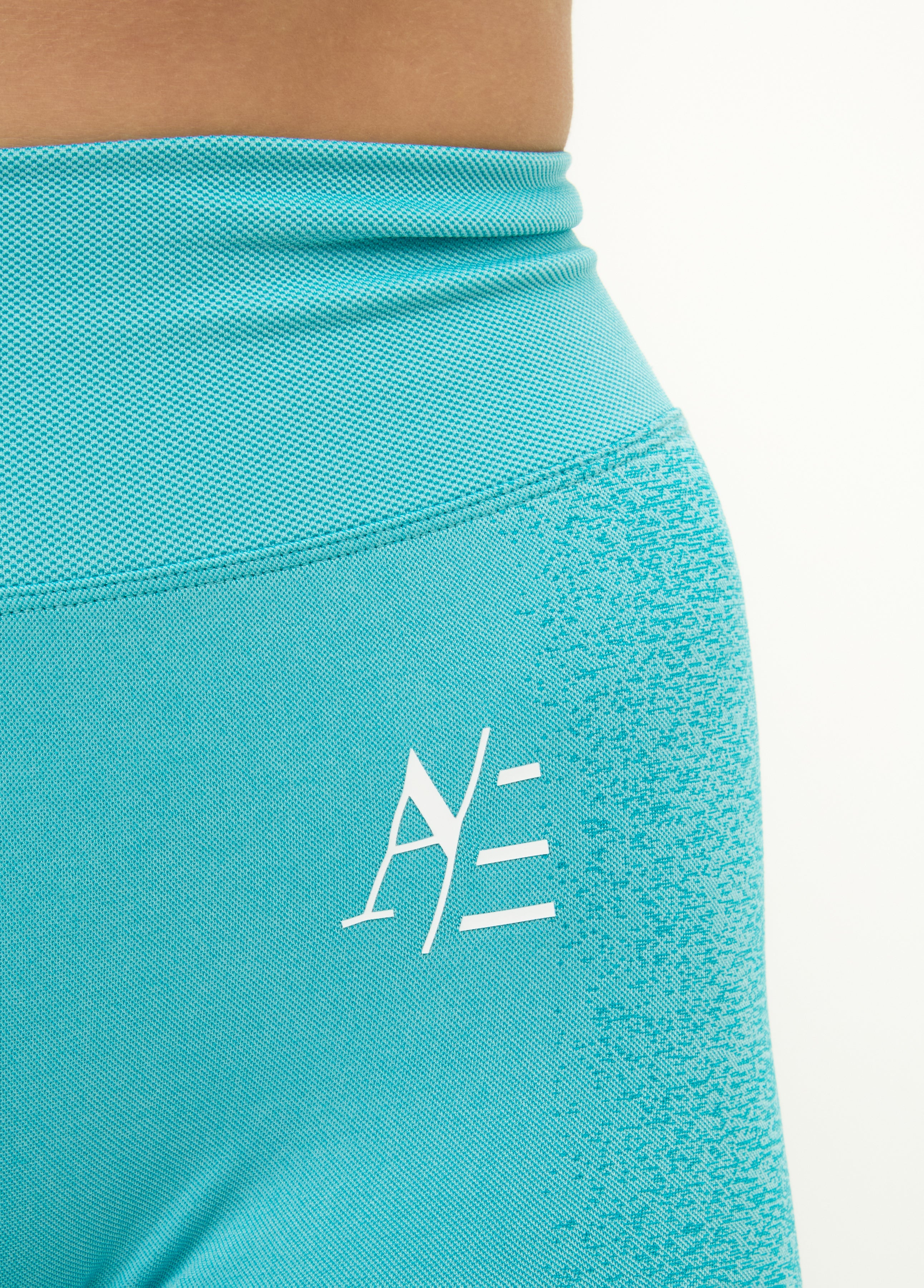 Highwaist Sportleggings Cyan Blau