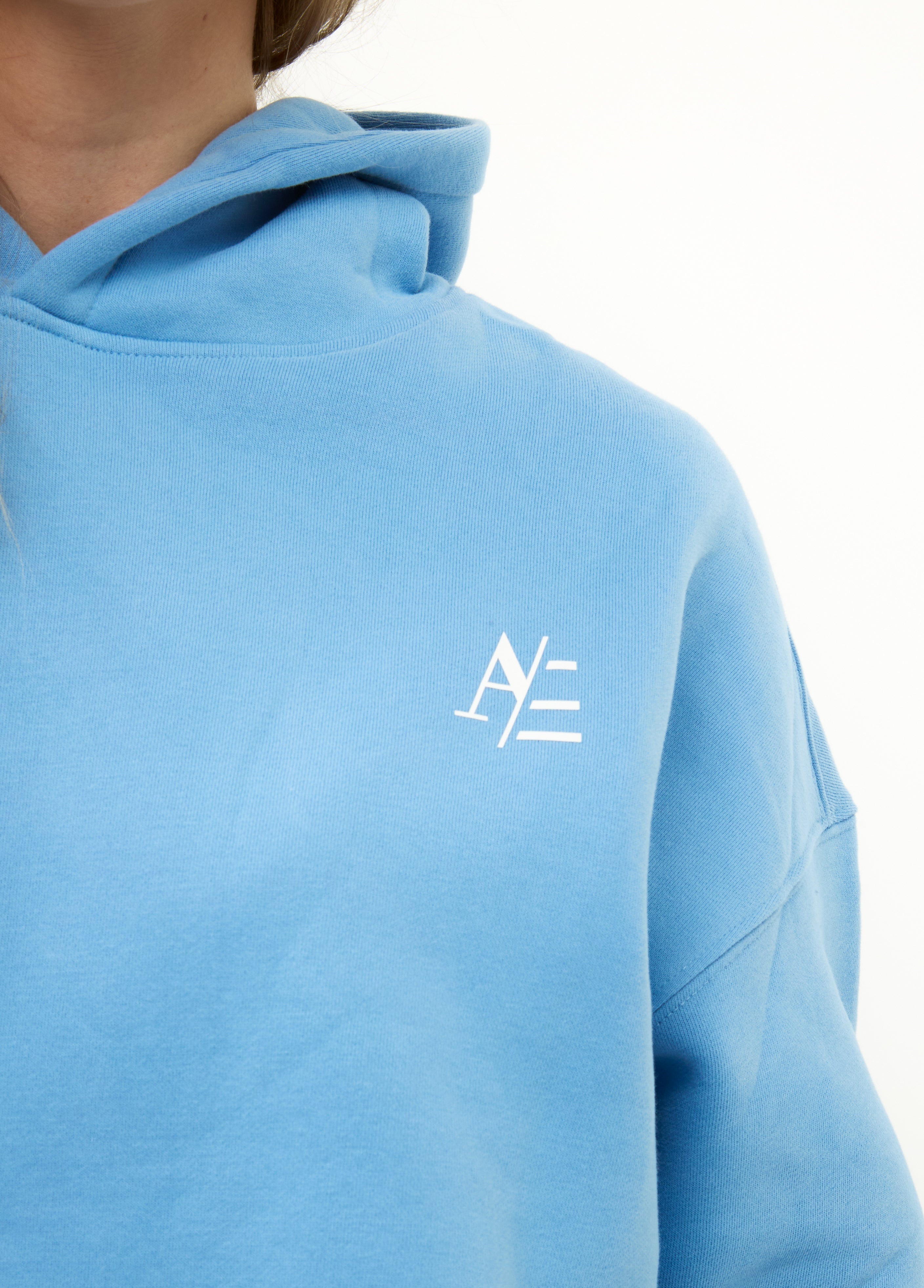 Kapuzenpullover Hellblau