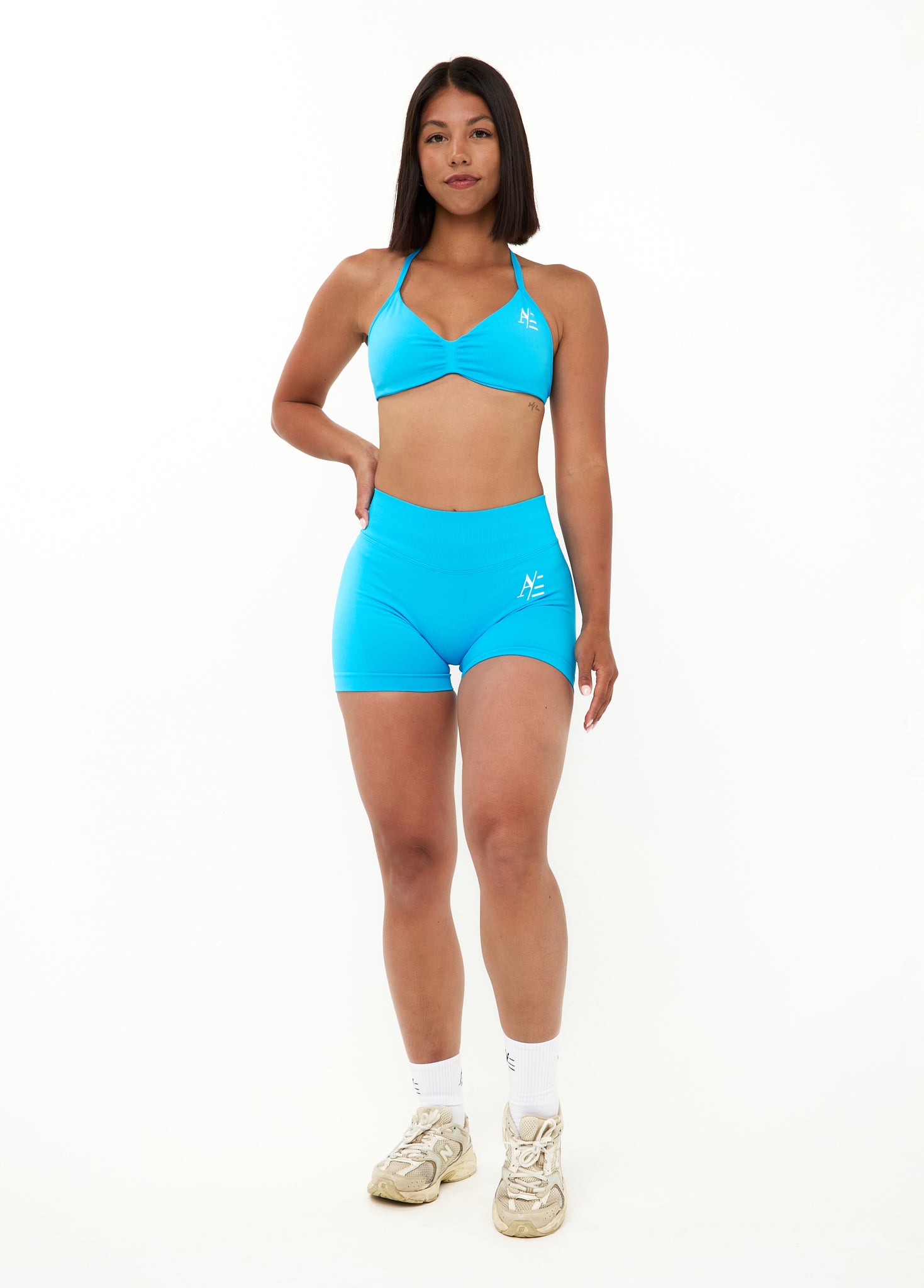 Sportshorts Tropisches Blau