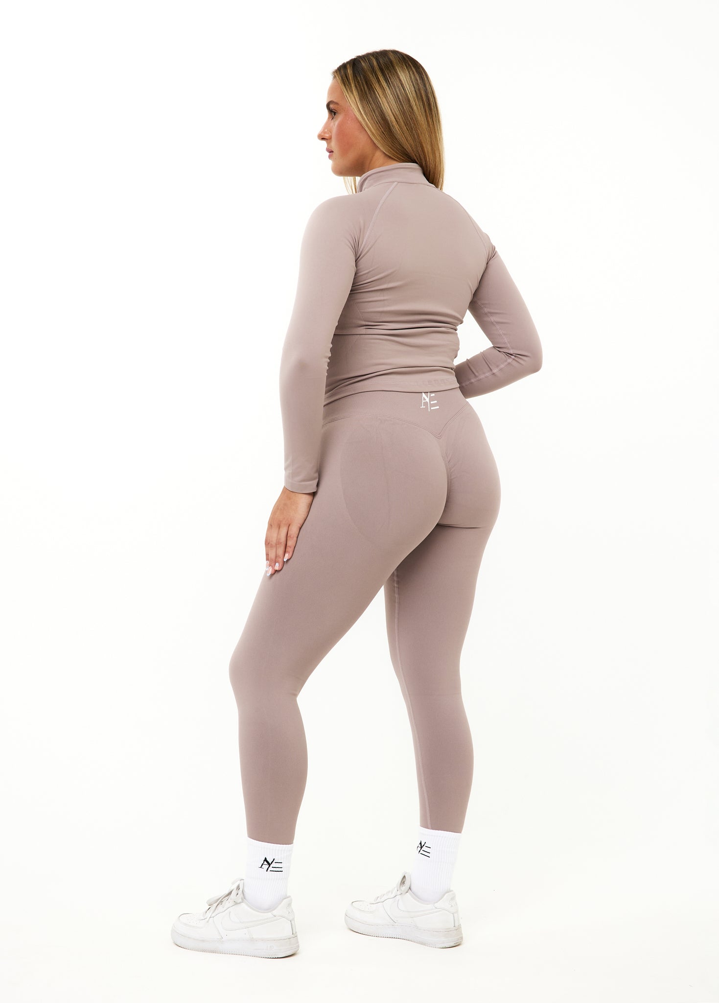Sportleggings Staubiges Taupe