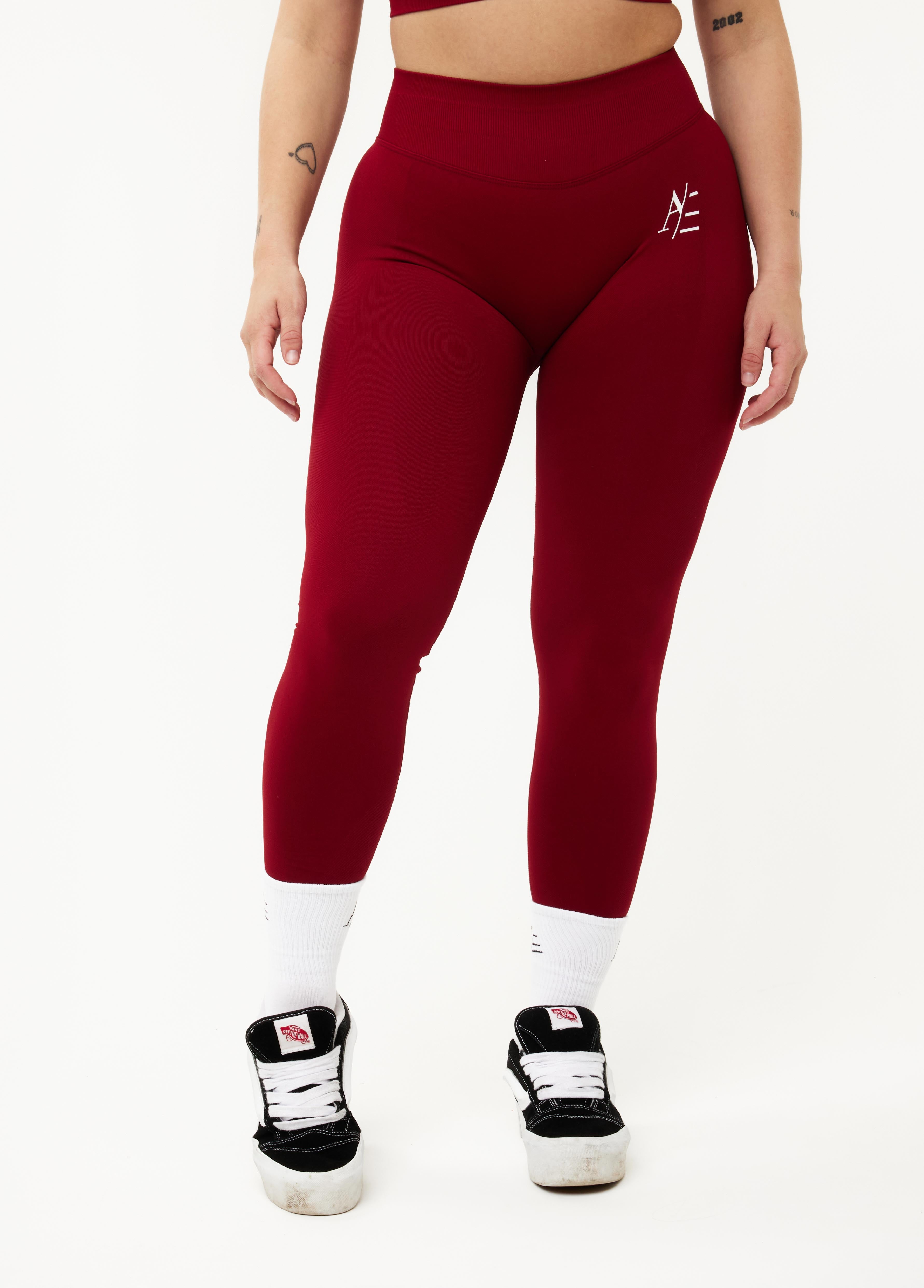 Sportleggings Rubinrot