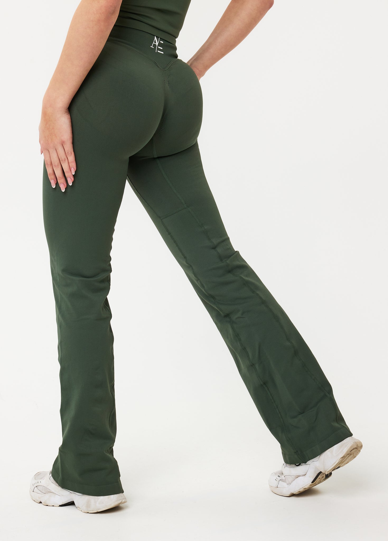 Flare Legging Olive Green