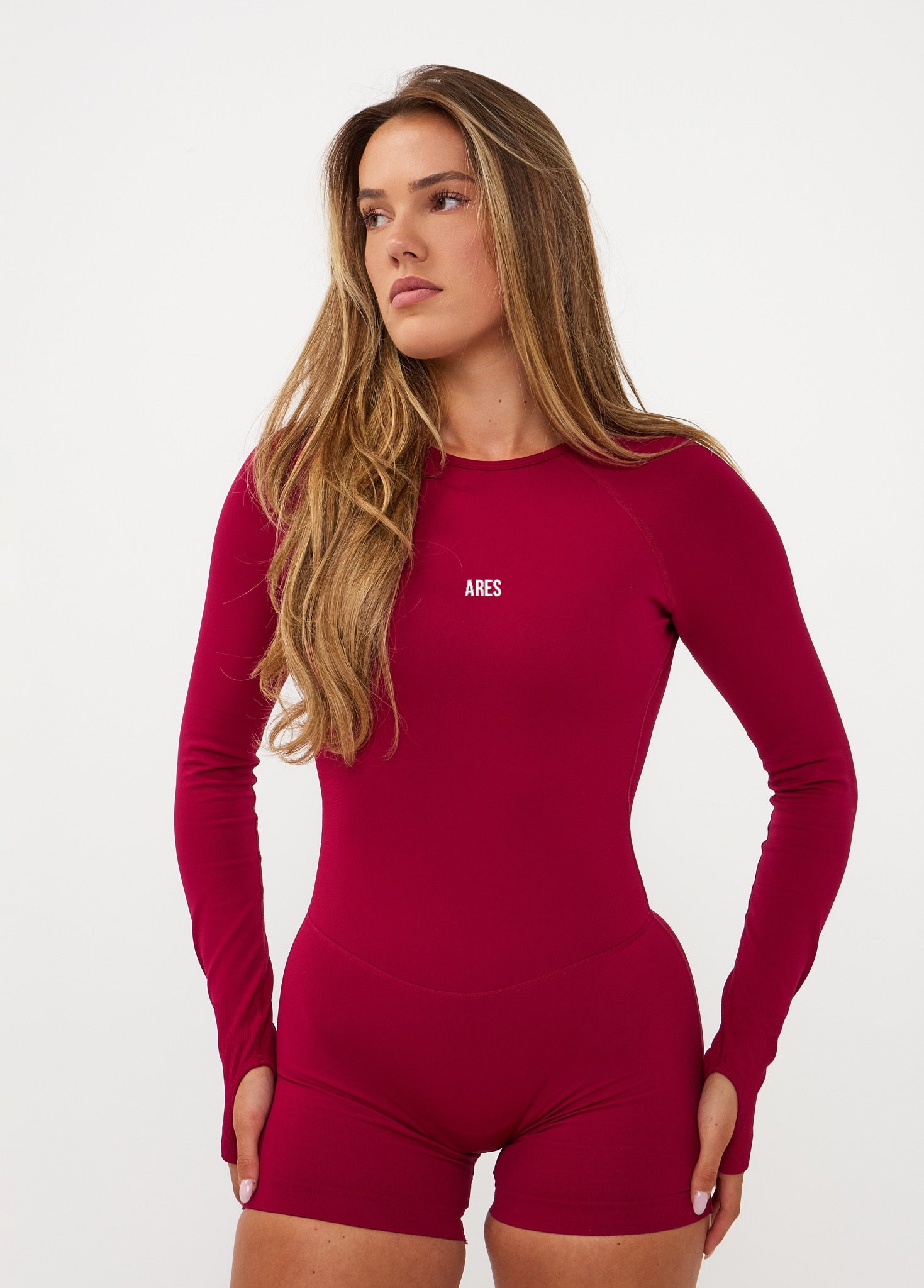 Long Sleeve One Piece Rasberry Red (DROPS 24 AUG 20:00)
