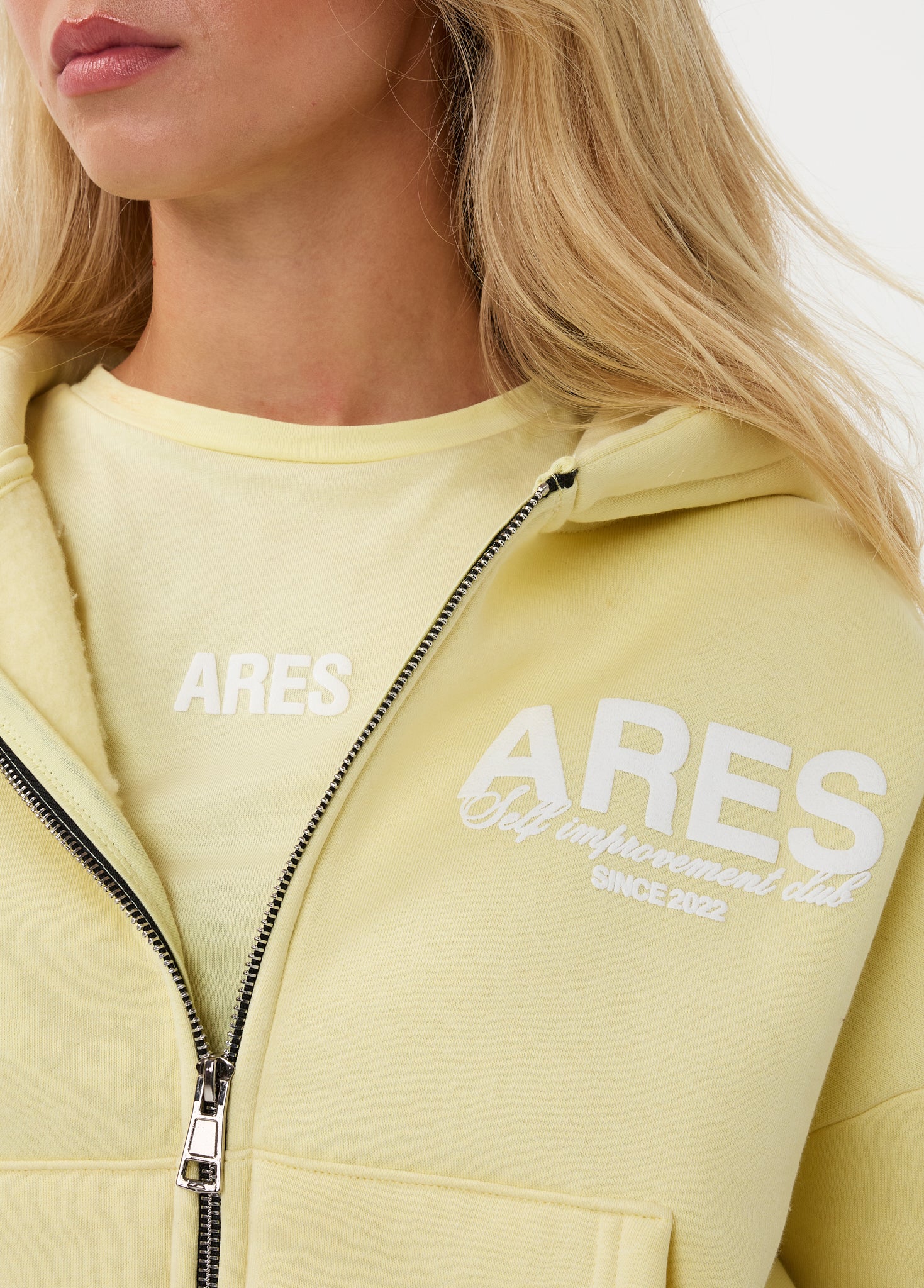 Ares Community Zip-up Hoodie Butter Yellow (DROPS 24 AUG 20:00)