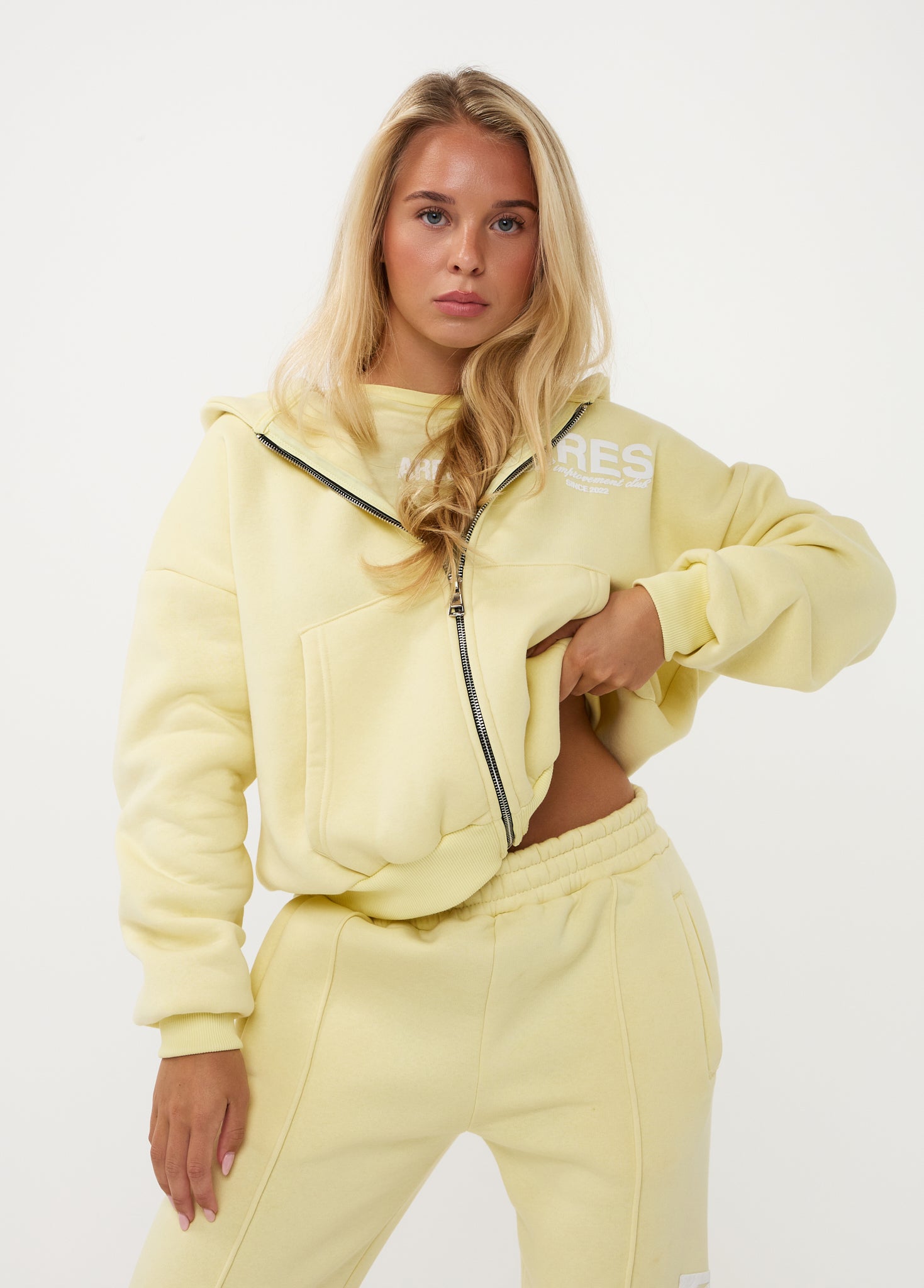 Ares Community Zip-up Hoodie Butter Yellow (DROPS 24 AUG 20:00)