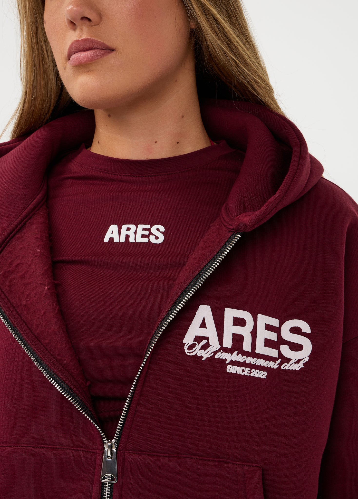 Ares Community Zip-up Deep Burgundy (DROPS 24 AUG 20:00)