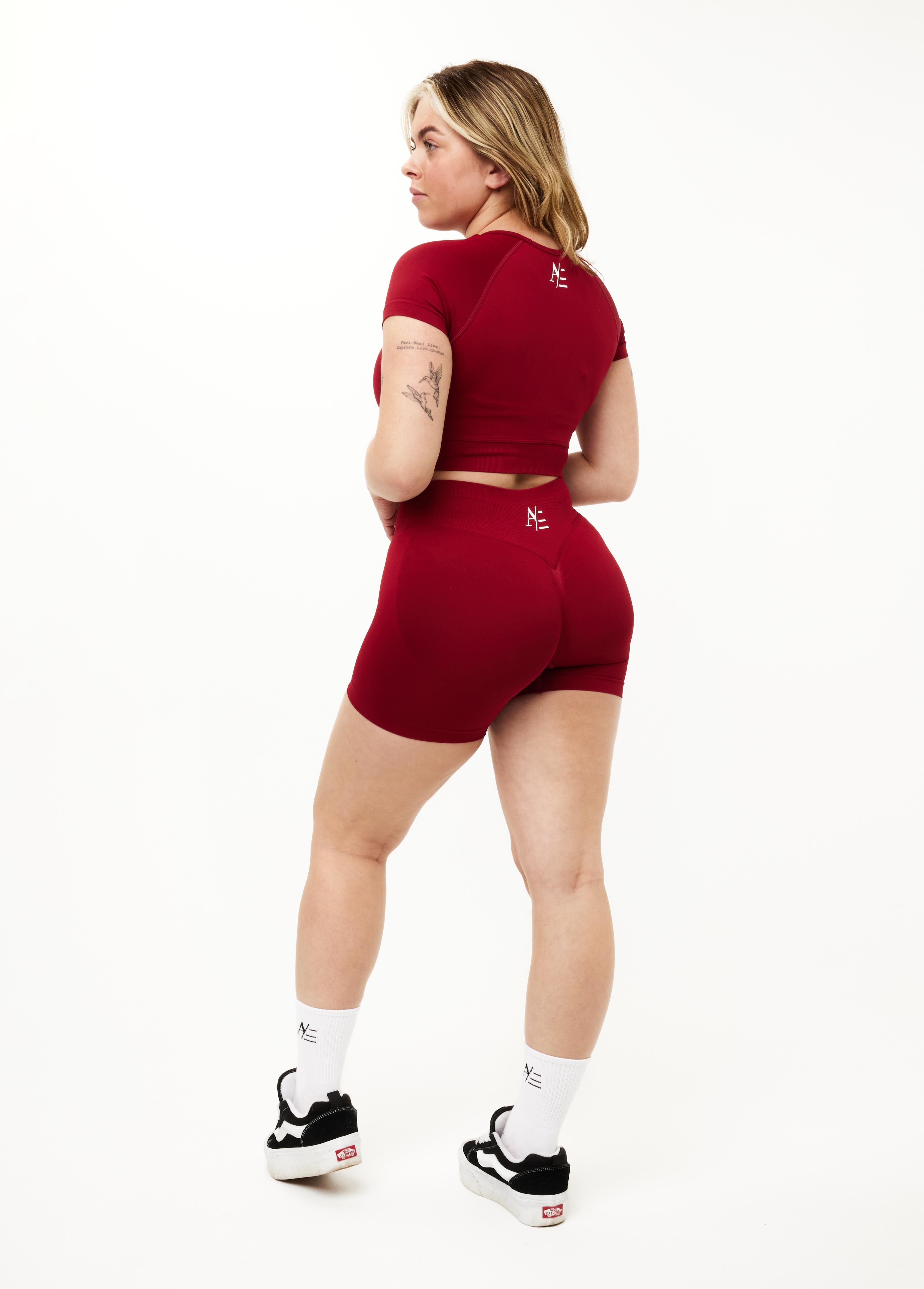 Sportshorts Rubinrot
