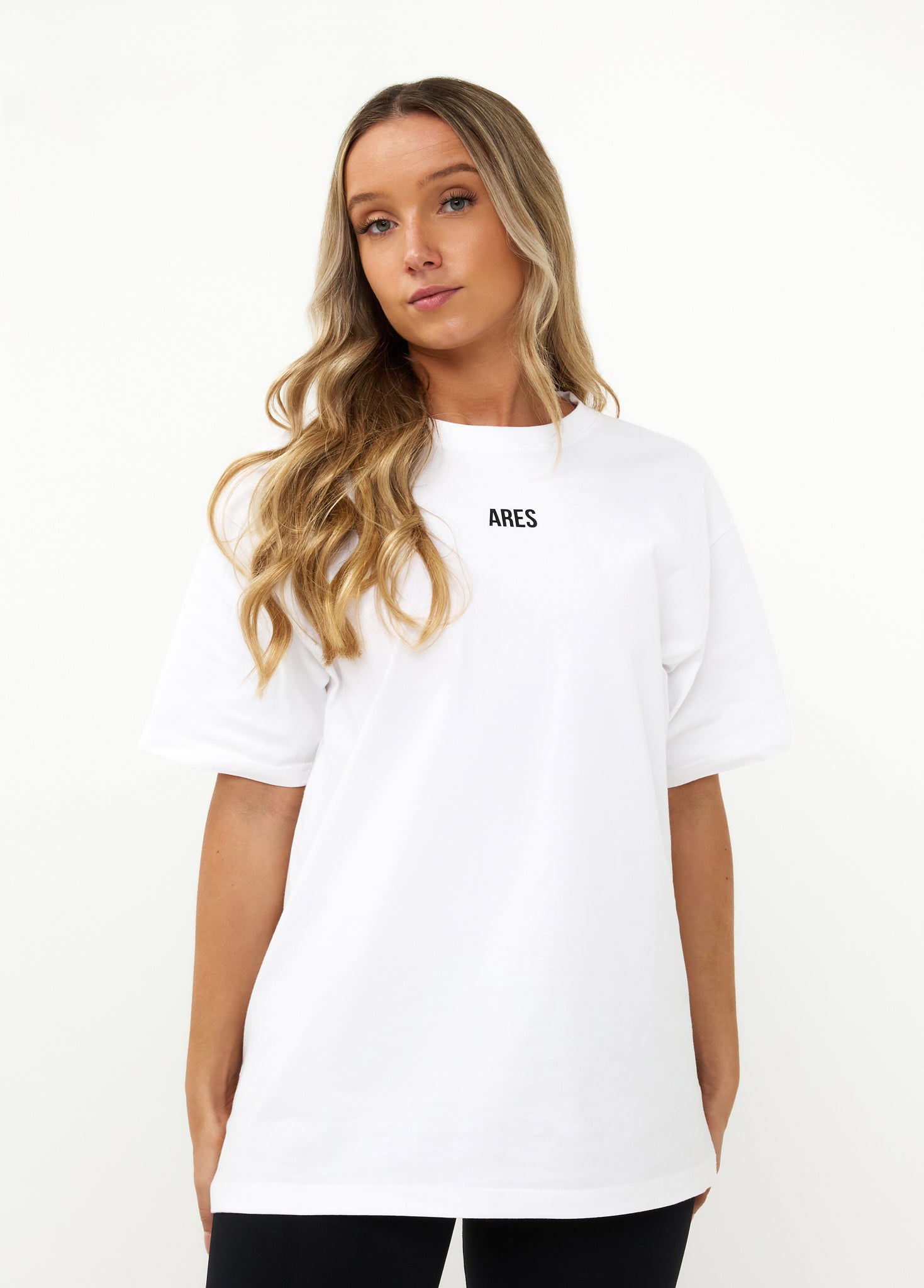 Oversized T Shirt White Pink 4 Year Anniversary