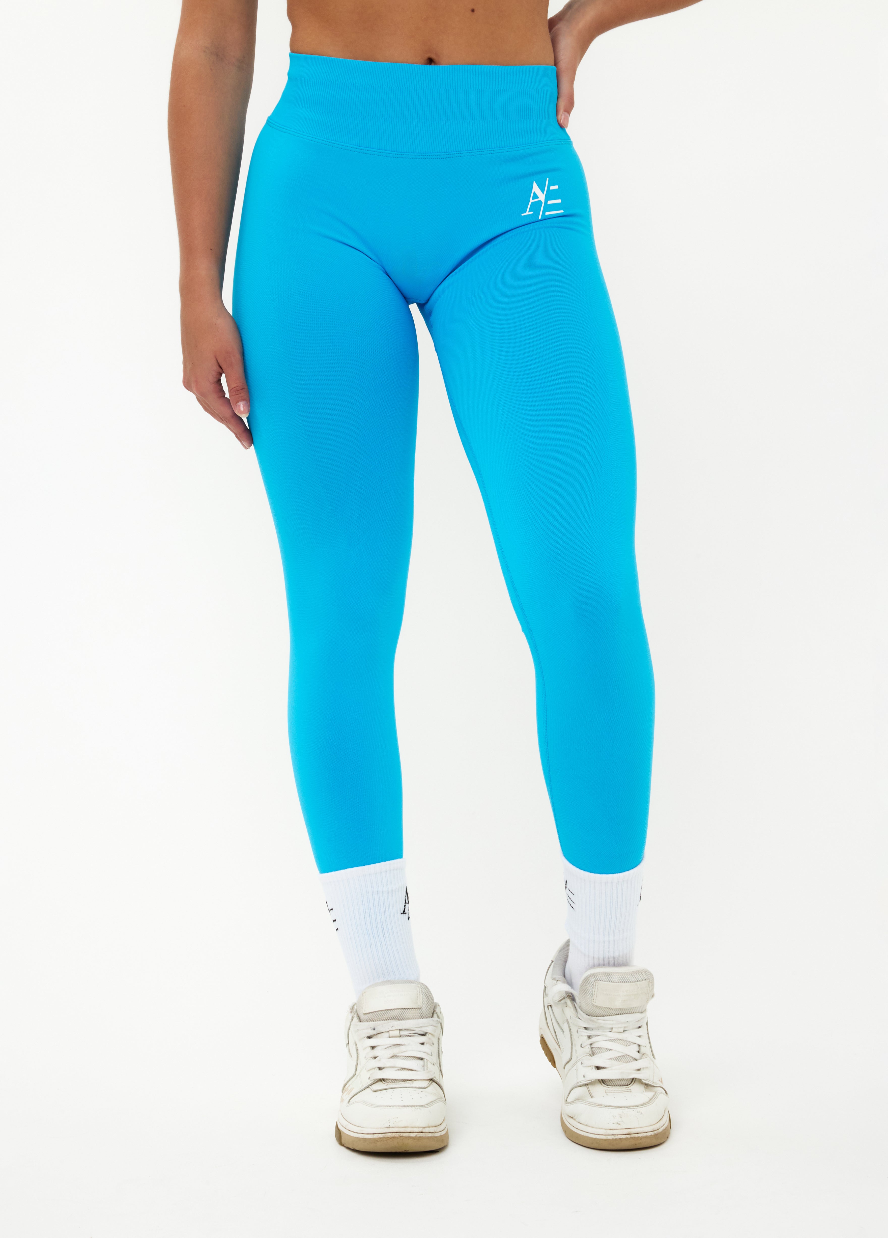 Sportleggings Tropisches Blau