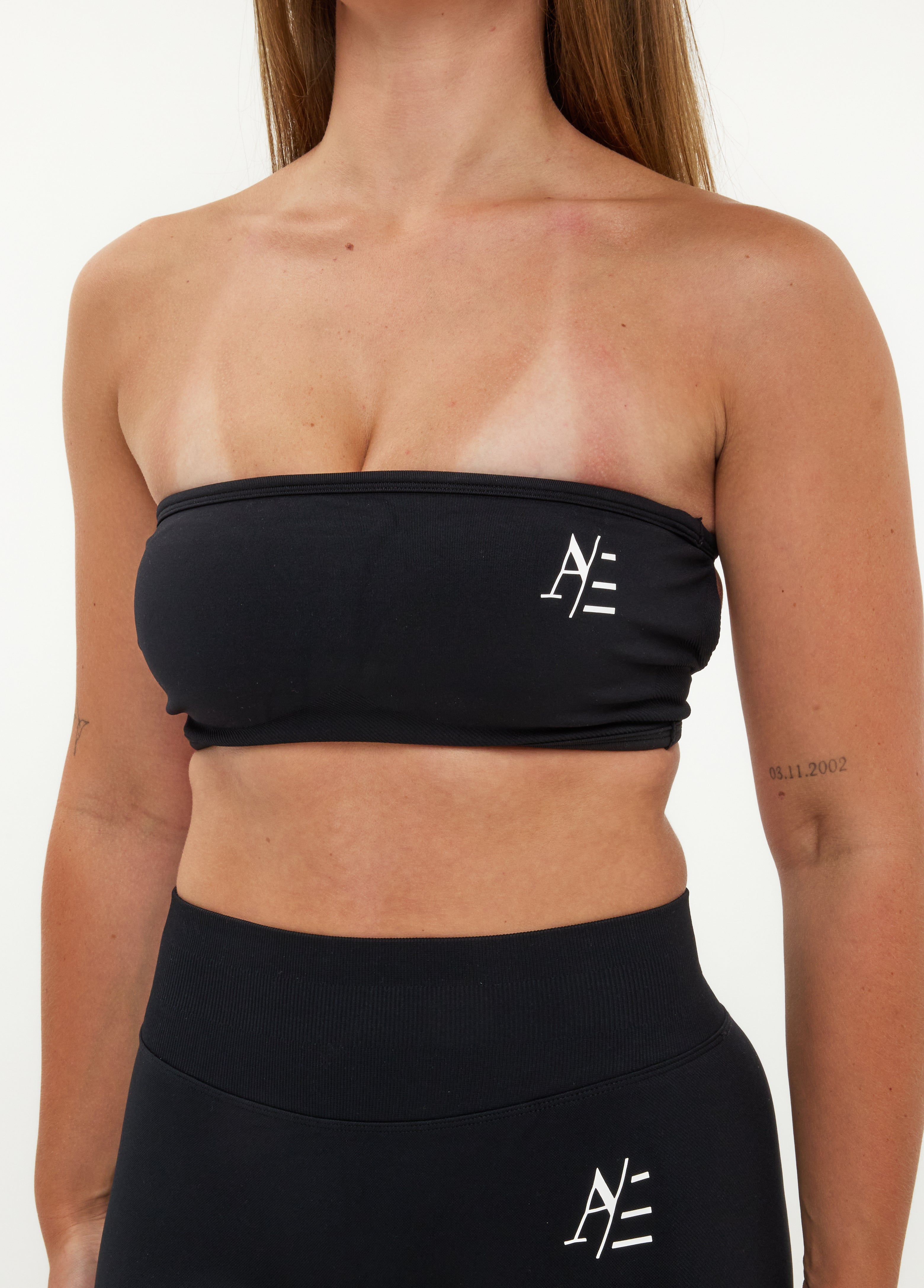Bandeau Sport-BH Obsidian Schwarz
