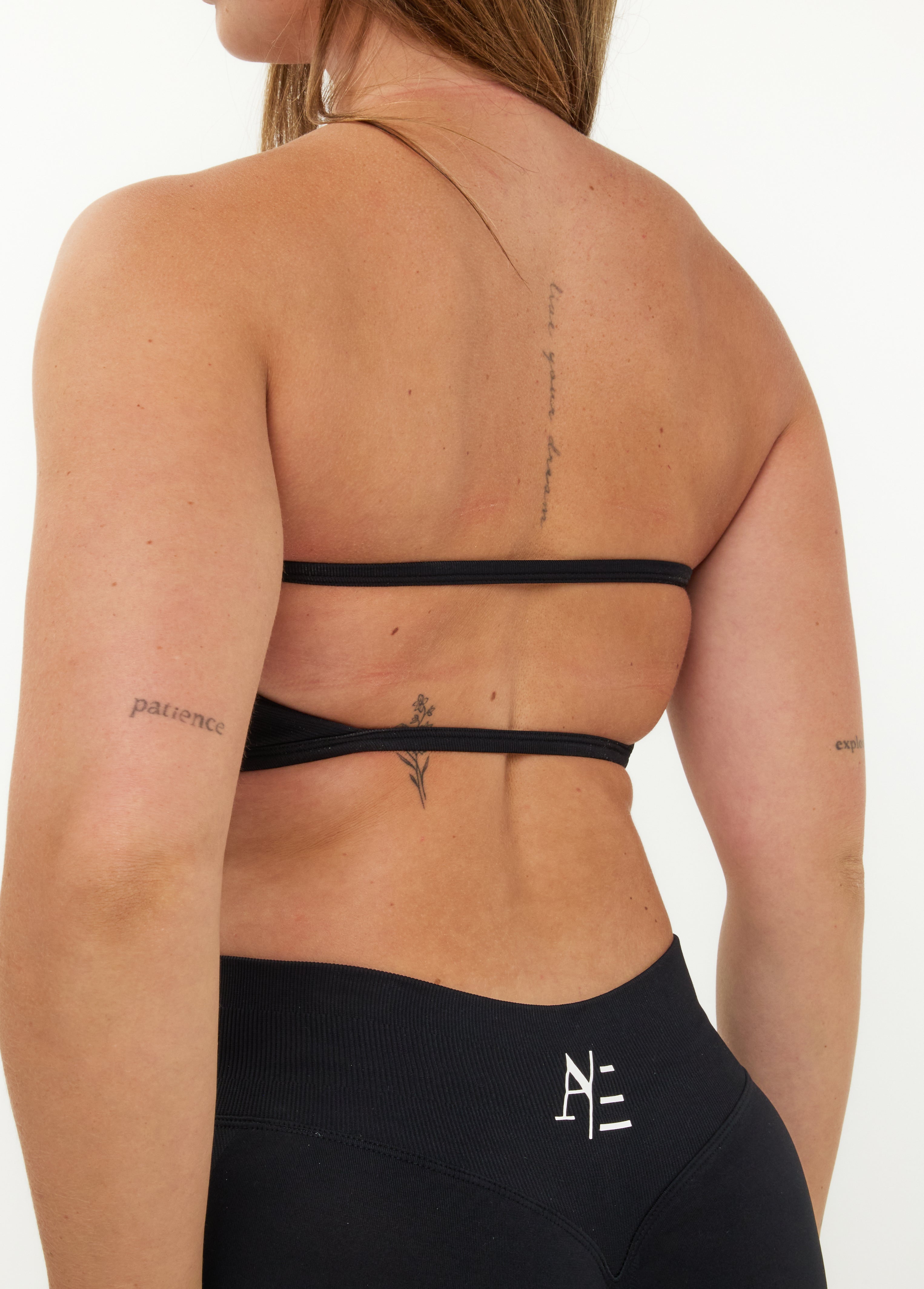 Bandeau Sport-BH Obsidian Schwarz