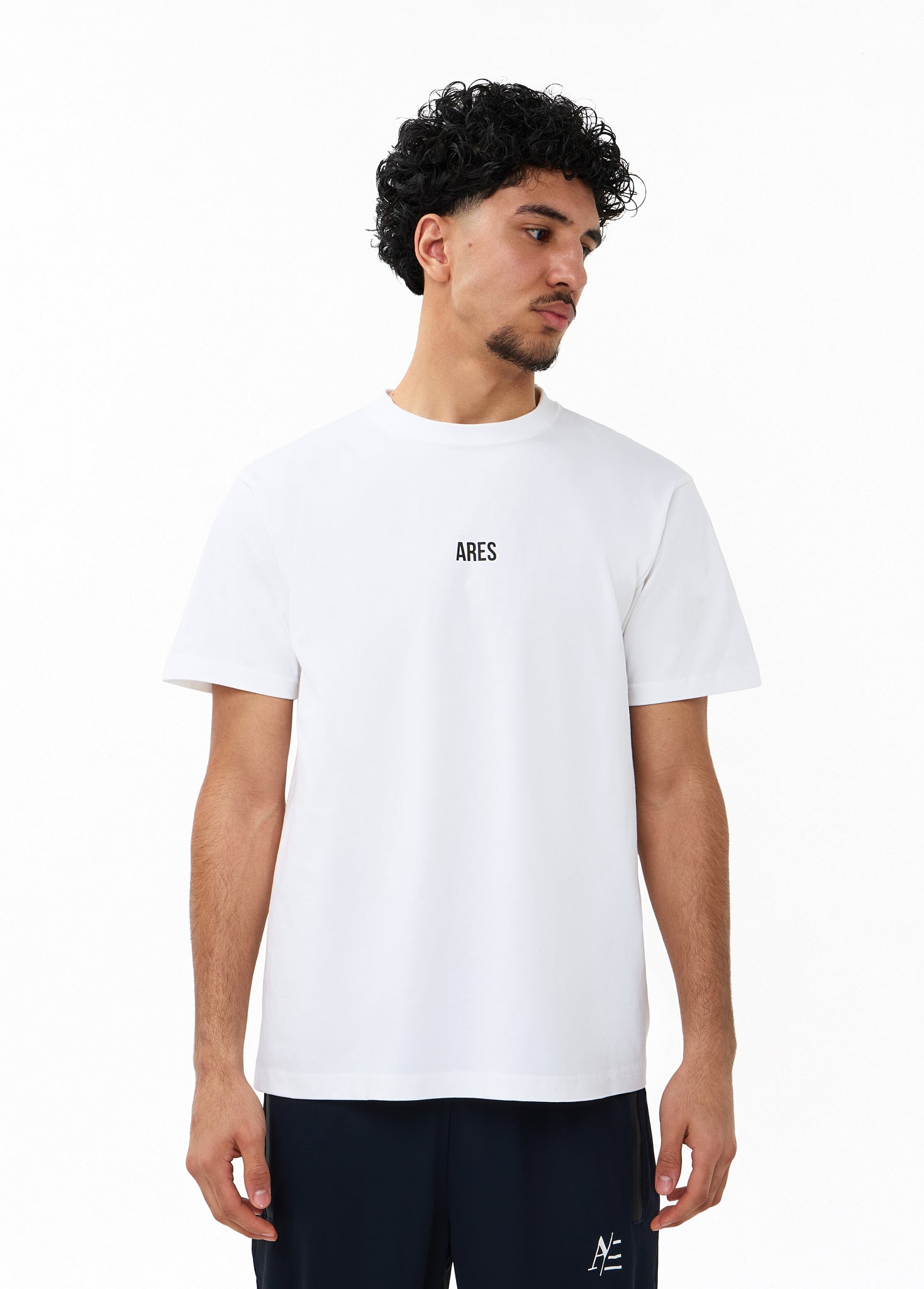 Oversized T Shirt White Blue 4 Year Anniversary