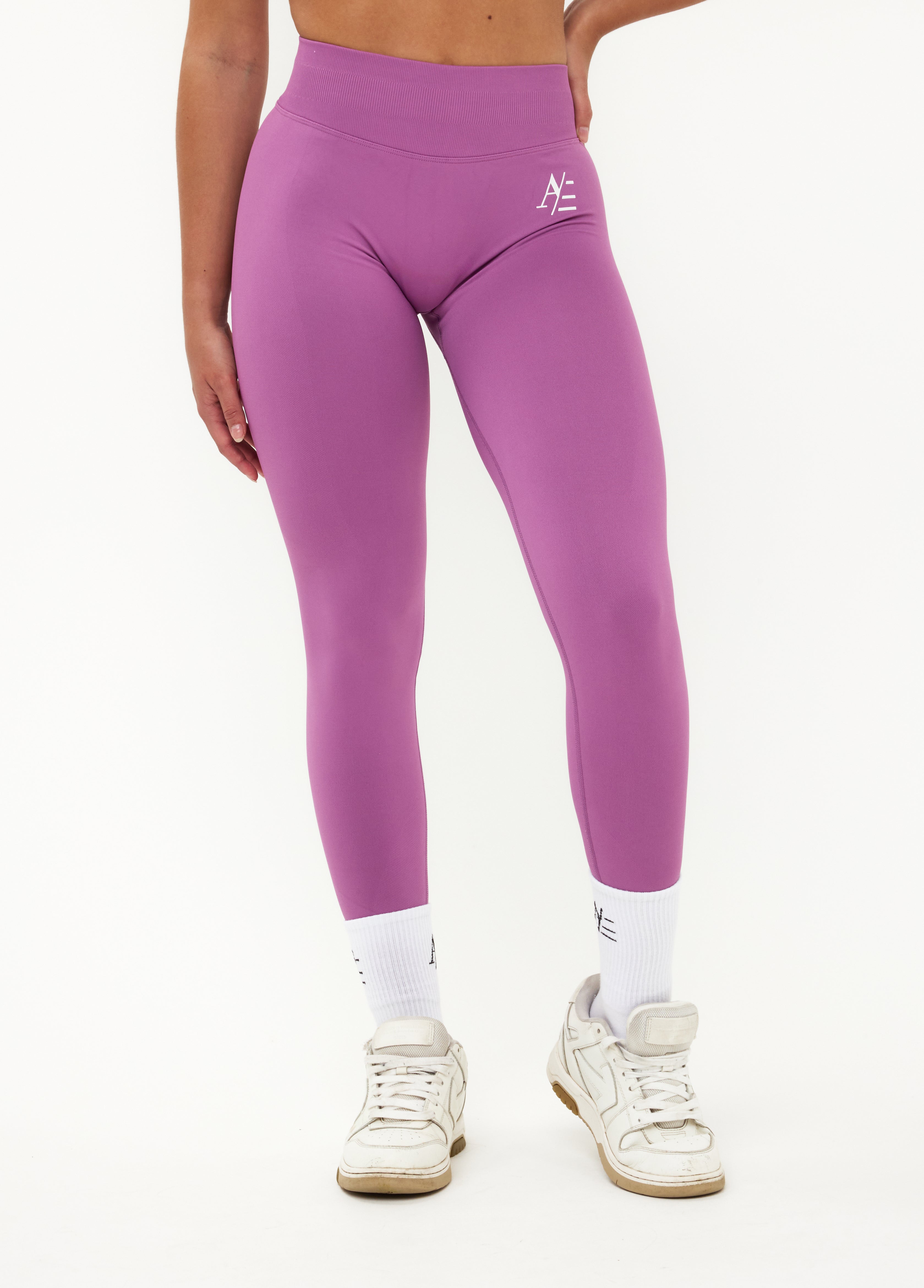 Sportleggings Orchideen Lila